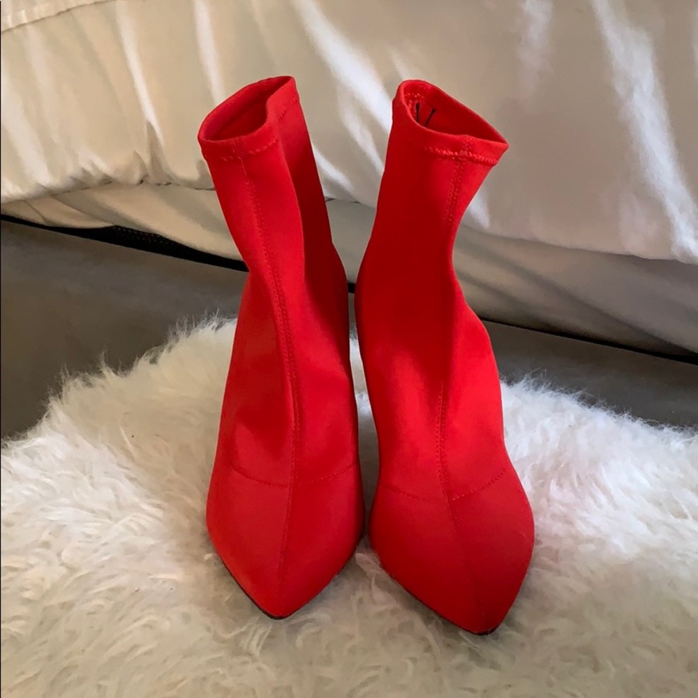 Red Heel Boots size 9 1/2